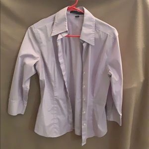 Purple button blouse
